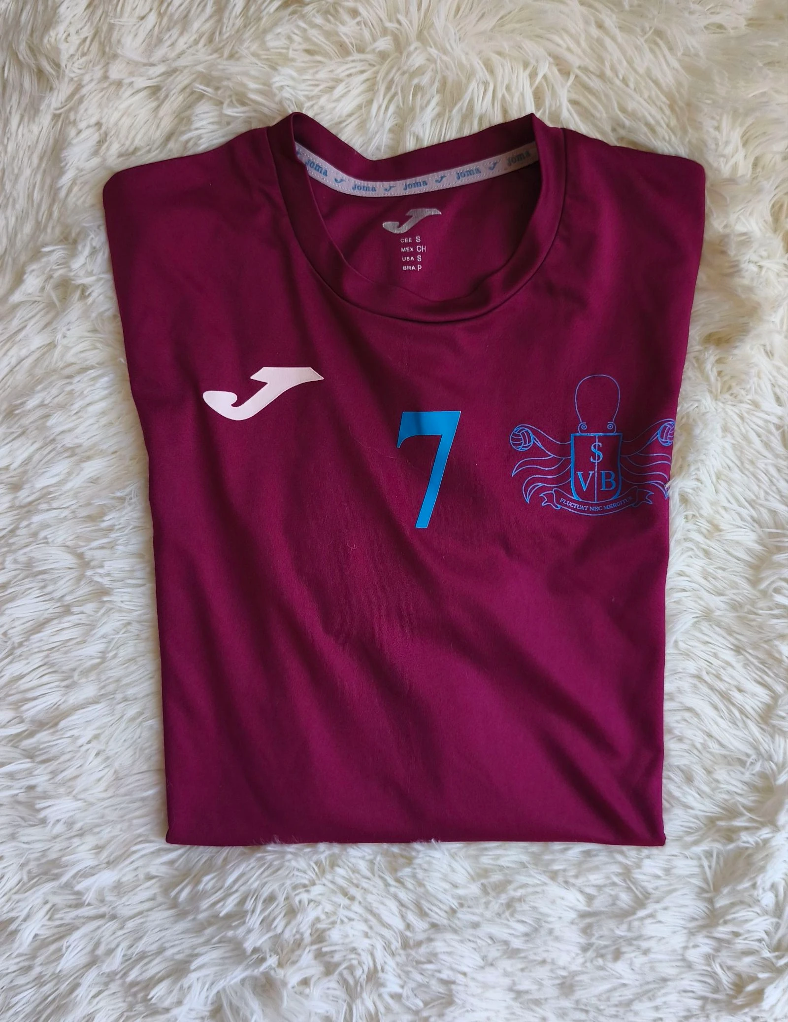 ❤️ tee-shirt de manga corta de deporte de voleibol número 7 mujer T36 ❤️ – photo 3